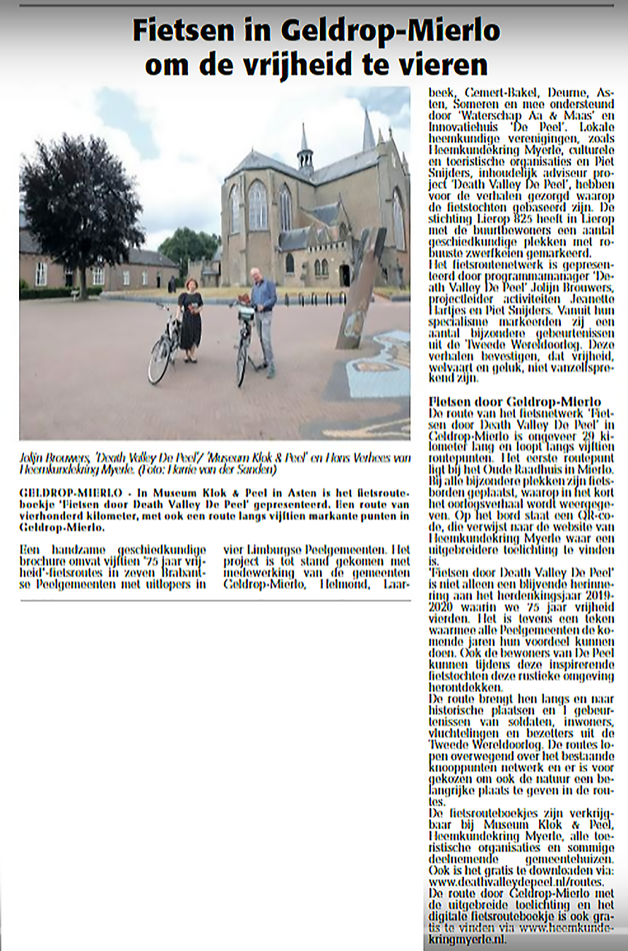 Artikel De Mierlose Krant 11 juni 2020 Mierlose Krant 11-06-2020
